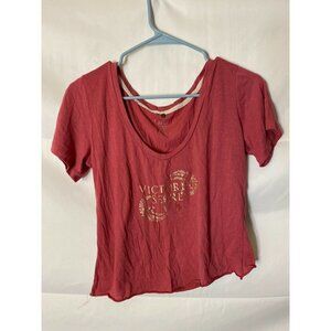 VICTORIA'S SECRET CROP TOP LOW CUT NECKLINE WOMENS‎ JUNIORS vintage large l